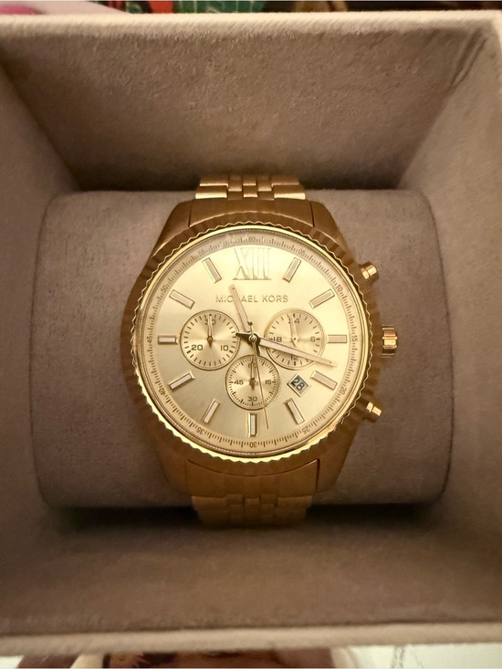 Michael Kors Gold-Tone Chronograph Watch